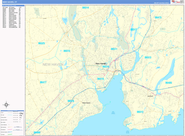 New Haven City Digital Map Basic Style